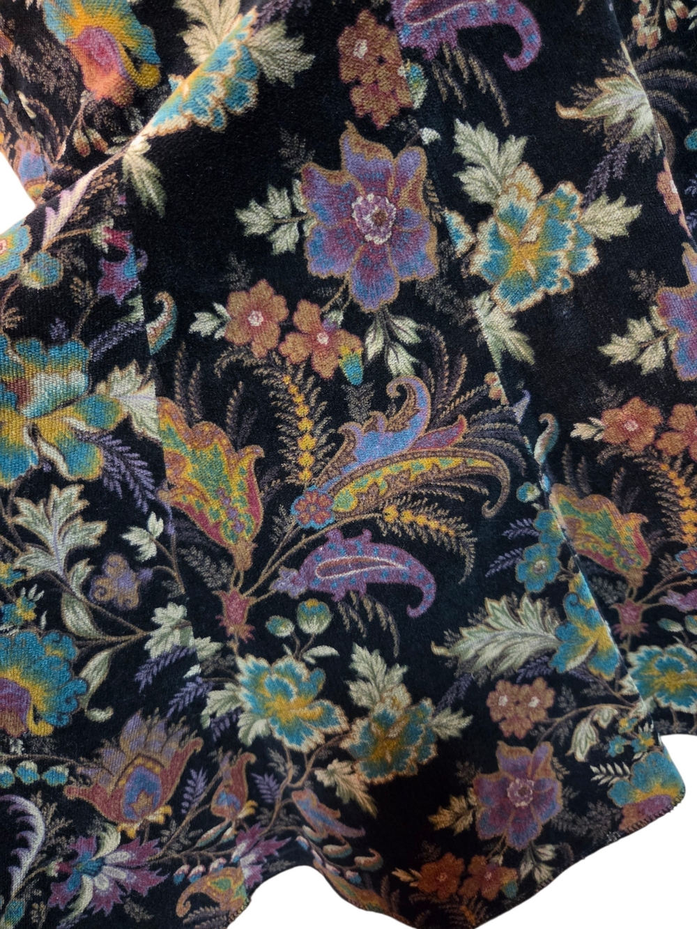 Luxurious Fall Floral Paisley Tapestry Skirt M/L - Picture 5 of 7